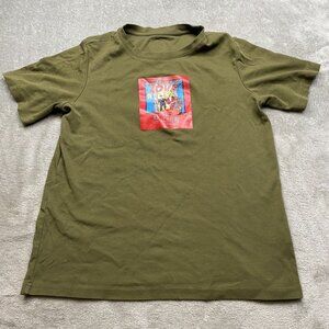 Material Girl So This Is Love T-Shirt Men's Olive Green Crew Neck Short Sleeve